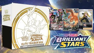 Opening a Brilliant Stars Elite Trainer Box [upl. by Sheaff379]