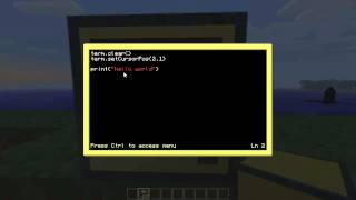 ComputerCraft Tutorial 1 quotHello Worldquot [upl. by Spiegelman515]