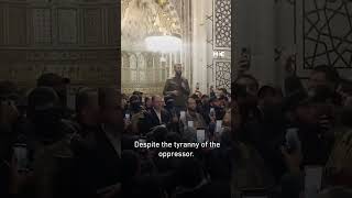 AlJolani delivers victory speech at the Umayyad Mosque in Damascus Syria [upl. by Ronel]