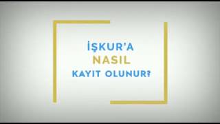 İŞKURa Nasıl Kayıt Olunur [upl. by Giulia]