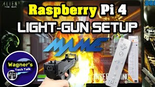 Lightgun on a Raspberry Pi 4 Model BMayflash Dolphin Barfor Wii Remote MAME Setup and Gameplay [upl. by Estevan]