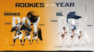 2024 Rookie of the Year WINNERS are revealed Hear from Paul Skenes amp Luis Gil [upl. by Calisa879]