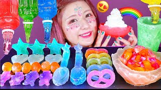 【ASMR】琥珀糖を食べる🌈🍒  グミッツェル  ハニーゼリー [upl. by Airotciv]