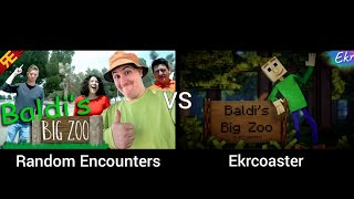 Baldis Basics Song  Baldis Big Zoo Part 1 Random Encounters vs Ekrcoaster [upl. by Aihsekel]