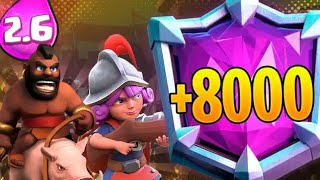 HOG 26 FINAL PUSH 8000 TROPHIES  CLASH ROYALE [upl. by Yerfej]