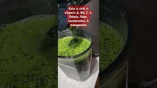 Kale is rich in vitamins A B C K folate fiber carotenoids amp manganese [upl. by Grindle]