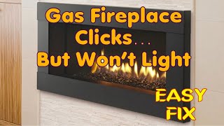 ✨ Gas Fireplace Clicks But Won’t Light🔥 FIXED ✨ [upl. by Olfe]