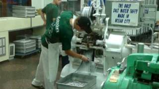 Shrivers Salt Water Taffy being made in Ocean City NJ [upl. by Nafri]