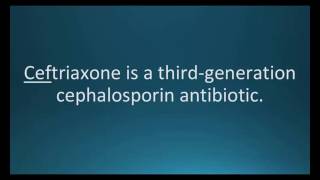 How to pronounce ceftriaxone Rocephin Memorizing Pharmacology Flashcard [upl. by Buehrer]