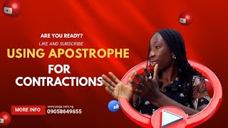 HOW TO USE APOSTROPHE FOR CONTRACTIONS  SIMPLE GRAMMAR TIPS [upl. by Aniluap]