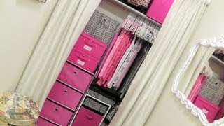 Closet Tour Organizing A Very Small Closet [upl. by Calista]