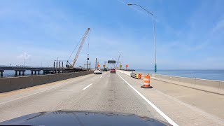 Virginia  Hampton Roads BridgeTunnel HRBT 2022 [upl. by Yarahs534]