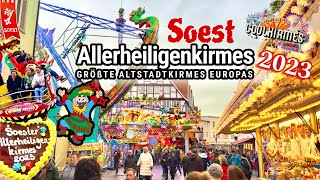 Soest Allerheiligenkirmes 2023  Größte Altstadtkirmes Europas  Clip by coolkirmes [upl. by Darcy878]