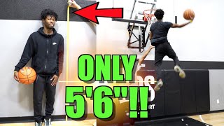 56quot Anthony Height CRAZY Dunk Session [upl. by Gurl]