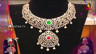 Multi Purpose Diamond Designer Haram And Buttalu  Navya Jewellery  10  08  2021  Vanitha TV [upl. by Ahsinauq]