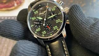 Pilot BERKUT Flightchronograph  Poljot caliber 31681 [upl. by Erdnad525]