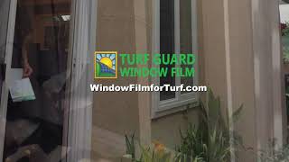 How to Stop Window Reflection  Before  After Clear Turf Guard Window Film [upl. by Poirer]