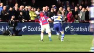 Ronald Ross v Norman Campbell  Kingussie v Newtonmore  Shinty  Scotland [upl. by Rashidi]