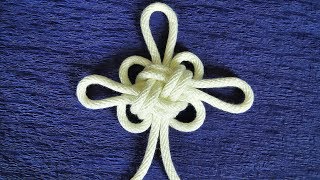 〔紐の結び方〕簡単にできます！菊結びの結び方 飾り結び アジアンノット how to tie Kikumusubi Knots〔生活に役立つ！〕 [upl. by Neitsabes502]