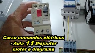 Comandos elétricos  Disjuntor motor e diagrama [upl. by Asirahc]