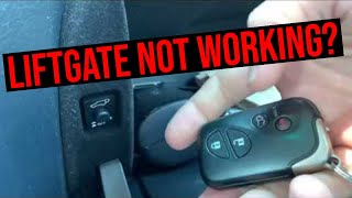 How to fix automatic power liftgate that is not working on a Lexus RX [upl. by Phillip]