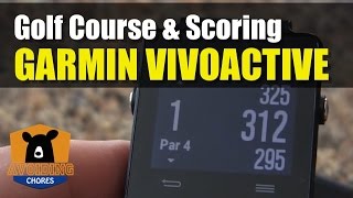 Garmin Vivoactive  How To Use Golf Activity [upl. by Enella683]