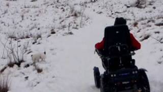 permobil x850 testrit 2 sneeuwtest kerstvakantie 2010 096avi [upl. by Longan]