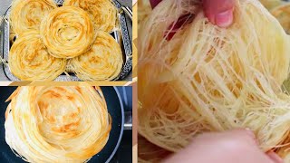 Karachi Famous Lachha Paratha Multi Layered Paratha Bun ParathaIncredibly Simple amp Fast [upl. by Yorgen941]