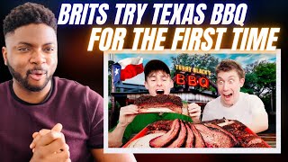 🇬🇧BRIT Reacts To TRYING TEXAS BBQ FOR THE FIRST TIME [upl. by Opaline]