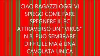 Come spegnere un pc attraverso un comando dato dal blocco note [upl. by Atsejam129]