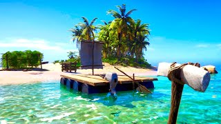 First Raft Build Island Survival  Project Castaway Gameplay  E2 [upl. by Trant]