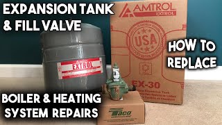 Replace an Expansion Tank and Boiler Fill Valve  How To [upl. by Jacobine680]