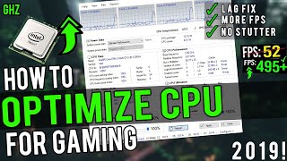 How To Optimize CPUProcessor For Gaming  Boost FPS amp Fix Stutters 2019 [upl. by Eeresid]