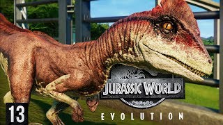 DEINONYCHUS ENTERS THE PARK  Jurassic World Evolution Gameplay Part 13 [upl. by Ahsilad824]