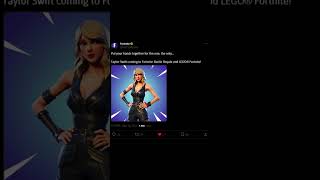 NEW Taylor Swift Skin In Fortnite shorts [upl. by Nnylyram]