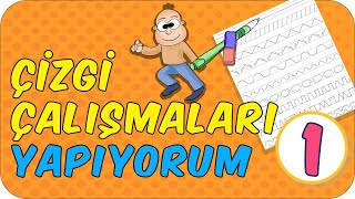 Çizgi Çalışmaları  1 📝  1 Sınıfa Hazırlık 📕 okuladönüş [upl. by Heater947]