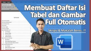 Membuat Daftar Isi Secara Otomatis di Ms Word Daftar Tabel dan Gambar [upl. by Johannes]