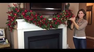 How To Create a Spectacular Christmas Garland for Your Mantel Full Length [upl. by Sugna]