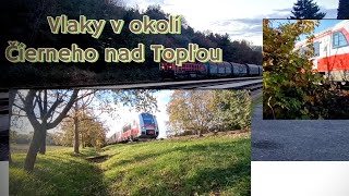 Vlaky v okolí Čierneho nad Topľou [upl. by Hbaruas564]