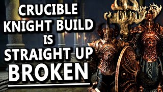 Crucible Knight Build is BROKEN in Elden Ring [upl. by Olympe]