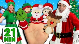 Christmas Finger Family and More Finger Family Songs  Finger Family Collection [upl. by Aniluj]