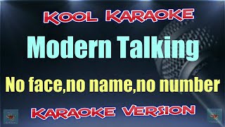 Modern Talking  No face no name no number karaoke version VT [upl. by Oedama923]