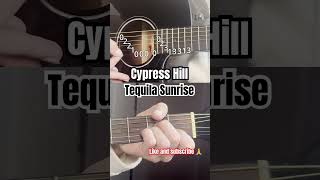 Cypress Hill  Tequila Sunrise guitar riff tabs [upl. by Eenhat]