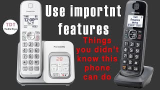 How to use Panasonic Cordless DECT 60 Digital Phone System Link2Cell with Bluetooth [upl. by Nnylirej]