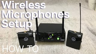 Setting up a Wireless Microphone System how to AKG WMS40 [upl. by Soane456]