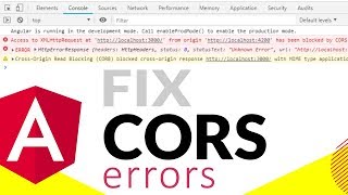 Fix CORS errors in Angular when you have access to API  QUICK FIX [upl. by Atiraj198]