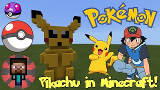 How to build a Simple Pikachu in Minecraft [upl. by Muscolo]