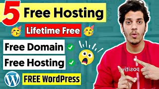 5 Lifetime FREE DOMAIN amp FREE HOSTING Website in 2023  Free WordPress Hosting [upl. by Marrilee]