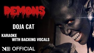 Doja Cat  DEMONS  KARAOKE LYRICS WITH BACKING VOCALS [upl. by Anaujik]