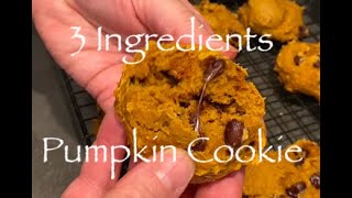 3 ingredients Pumpkin Cookies [upl. by Akinajnat425]